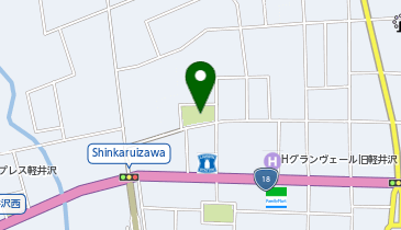 北野沢原公園の地図画像