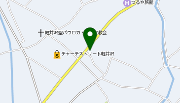 軽井沢観光会館の地図画像