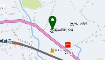 軽井沢町役場の地図画像
