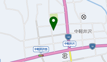 中軽井沢区民会館の地図画像