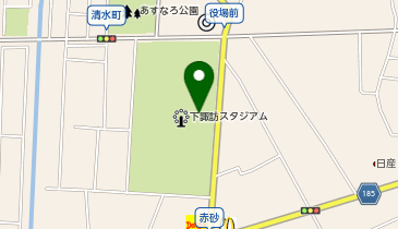 総合運動場の地図画像