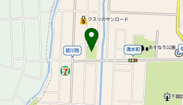 砥川西公園の地図画像