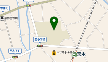 辰野西小学校の地図画像
