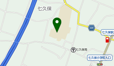 七久保小学校校舎の地図画像