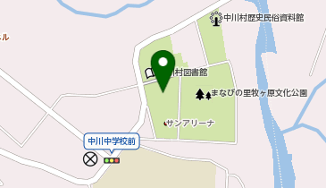 中川村社会体育館の地図画像
