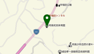 町民体育館の地図画像