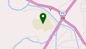 平谷小学校校庭の地図画像