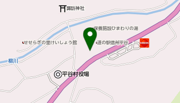 道の駅「信州平谷」駐車場の地図画像