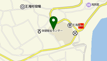 王滝小中学校校庭の地図画像