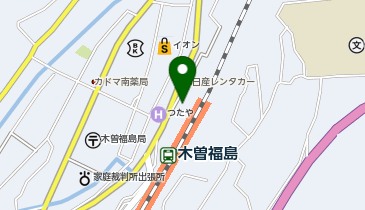 木曽福島駅前公園の地図画像