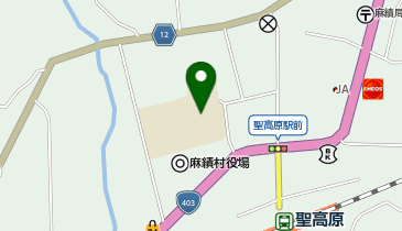 麻績小学校体育館の地図画像