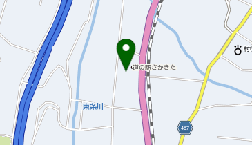 道の駅さかきた 駐車場の地図画像