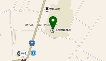 下高井農林高校及びグラウンドの地図画像