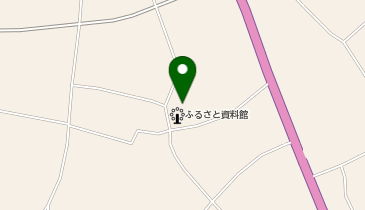 農村交流館及びグラウンドの地図画像