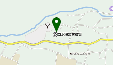 野沢温泉村役場の地図画像