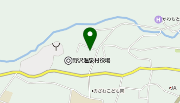 野沢温泉村体育館の地図画像