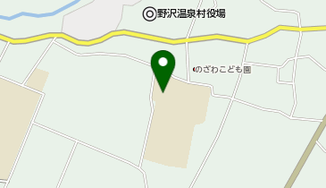 野沢温泉小学校体育館の地図画像