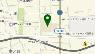 白山小学校の地図画像