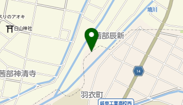 茜部辰新公園の地図画像