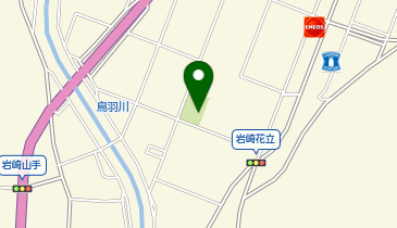 上岩崎公園の地図画像