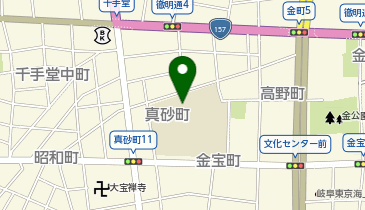 草潤中学校の地図画像