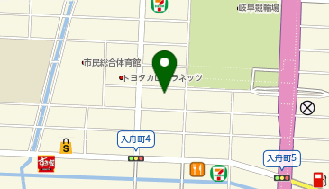 岐阜市勤労会館の地図画像