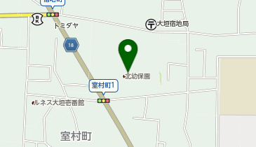 北こども園の地図画像