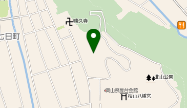 旧高山北保育園の地図画像