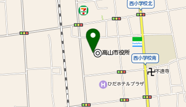 市庁舎地下市民ホールの地図画像