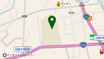 松倉中学校の地図画像