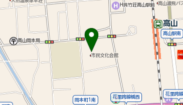 高山市民文化会館の地図画像