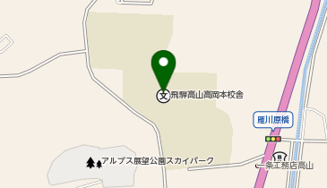 飛騨高山高校岡本校舎の地図画像