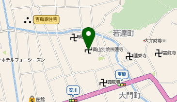 高山別院照蓮寺の地図画像