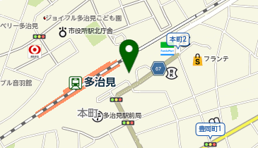 多治見駅南広場の地図画像