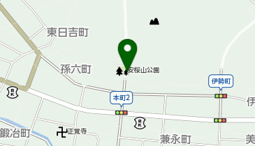 安桜山公園の地図画像