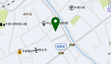 中央公民館・図書館の地図画像
