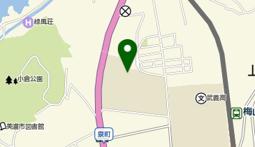 美濃小学校体育館の地図画像