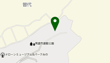 美濃市体育館(曽代運動公園)の地図画像