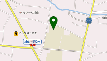 川島小学校の地図画像