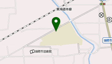 穂積中学校校舎・体育館の地図画像