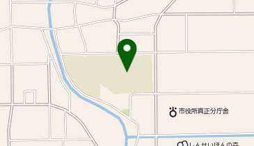 真正中学校グラウンドの地図画像