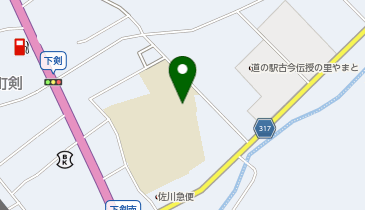 大和中学校体育館の地図画像