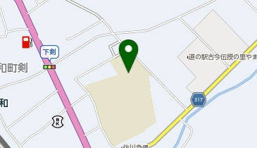 大和中学校武道場の地図画像