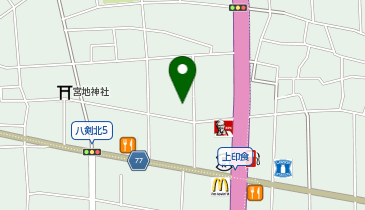 北町民センターの地図画像