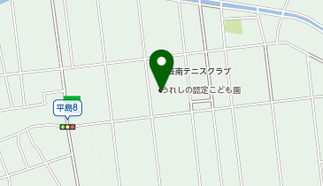 うれしの認定こども園の地図画像