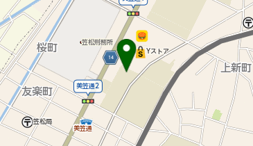 笠松中学校体育館の地図画像