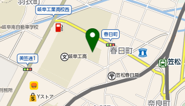 岐阜工業高等学校体育館の地図画像