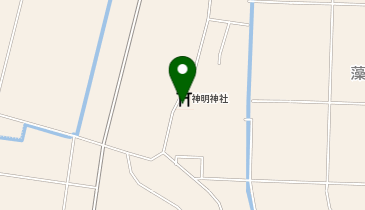 神明神社(西藻池)の地図画像