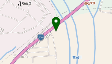 牧田川堤防の地図画像