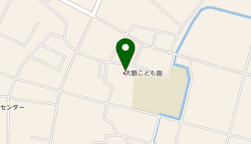 大藪こども園の地図画像